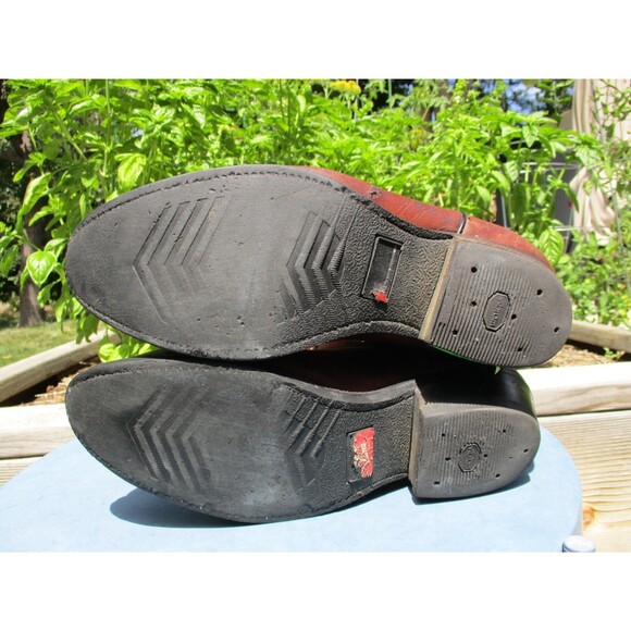 Tony Lama Cowboy Boots Men 10 EEE 3E Brown Leather Western Work Wear - Picture 13 of 13